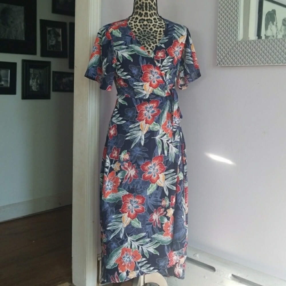 Hawaiian Wrap Dress